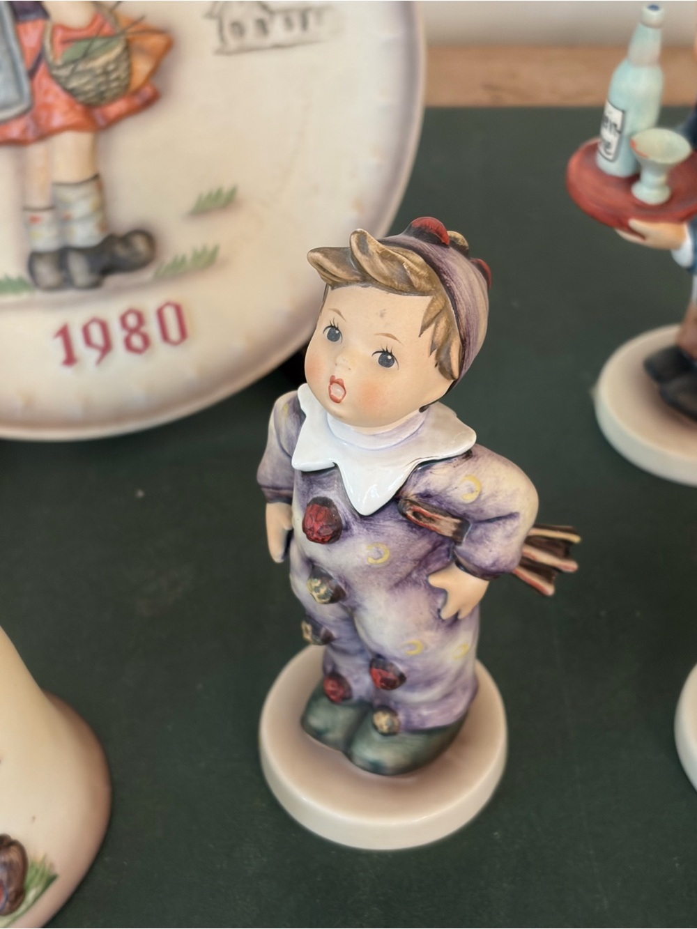 Goebel Porcelain Figurine Collection in Pastel Green, Cream, Pink and Blue - Picture 3 of 14
